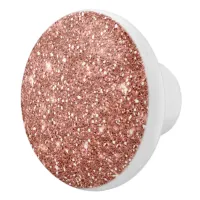 Rose Gold Glitter Pattern ID144 Ceramic Knob