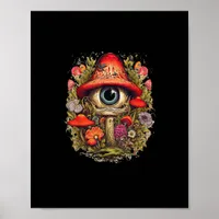 Cottagecore Aesthetic Mushroom Goblincore Design Poster