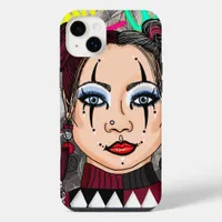 Dream Wild | Gothic Harlequin Jester Girl iPhone 14 Plus Case