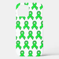 Lime Green Awareness Ribbon Phone Cases