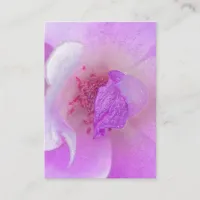 *~* Pink Fuchia Lavender Violet Rose Floral Salon Business Card