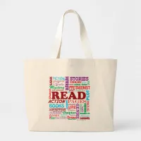 Read all about it! large tote bag