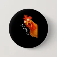 F-Caw-F Chicken Essential Minimal Clean Button