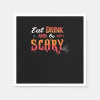 Eat Drink And Be Scary Funny Vintage Napkins