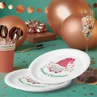 Gnomie Christmas Paper Plates