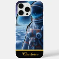 Astronaut clad in a heavy, frosty spacesuit iPhone 16 pro max case