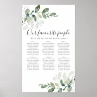 Seating Plan Wedding Eucalyptus Wedding Sign