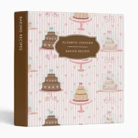 Baking Recipes Organizer Cookbook Binder