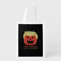 Sweatshirt, Trumpkin, Halloween Merch  Grocery Bag