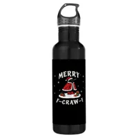F-Craw-F Crow Christmas F-Caw-F Raven Christmas Cl Stainless Steel Water Bottle