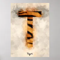 T is For Tiger Poster