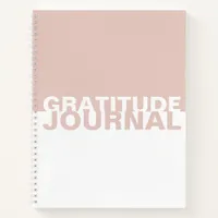 Pink White Two-Tone Gratitude Journal