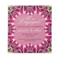 Happy Pink Engagement Budget Invitation notepad