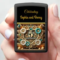 Timeless Heart 5th Anniversary Floral Arrangement Zippo Lighter