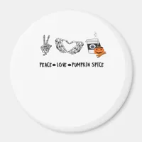 Peace And Pumpkin Spice, Halloween Skeletons Class Magnet