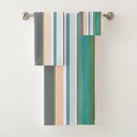 Modern New Season Stripes Bath Towel Set