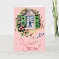 Vintage For Your Birthday Card