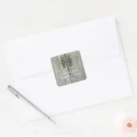 Double Barn Doors Country Wedding Save the Date Square Sticker