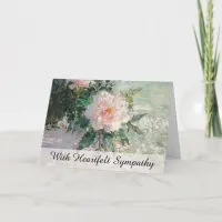 *~* Painting Blush Rose TV2 Sympathy Love Light Card