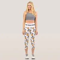 Funny Tough Cookie Lifting Barbell Capri Leggings