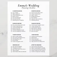 Wedding Checklist 