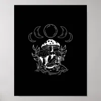 Aesthetic Goblincore And Cottagecore Mushroom Mini Poster