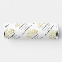 Romantic Flourish Monogrammed Gold Wedding Breath Savers® Mints