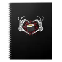Skeleton Hand Heart Lazy Diy Halloween Costume Coo Notebook