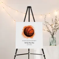 Basketball champion bachelor / birthday party foam board