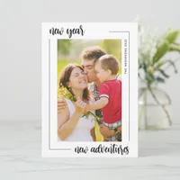 New Year New Adventures Photo Holiday Card