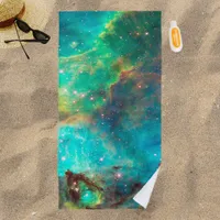 Star Cluster NGC 2074 in Cosmic Cloud Beach Towel