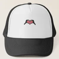 Skeleton Hand Heart Sign Valentines Day Classic Trucker Hat