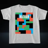 Personalized Modern Abstract Geometric Shapes T-Shirt