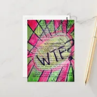 Vintage Childrens Book Mixed Media Collage Postcard