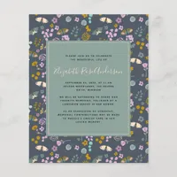 PAPER Memorial Invitation | Wildflower Blue