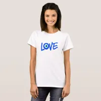 Greek Eye LOVE Print T-Shirt