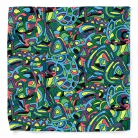 Colorful Mosaic Abstract Pattern Bandana