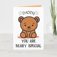 Beary Special Daddy, Teddy Bear Father's Day Thank You Card