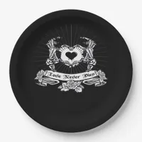 Skeleton Hand Design Classic Paper Plates