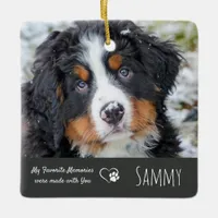 Pet Sympathy Quote- Dog Lover Quote - Pet Memorial Ceramic Ornament