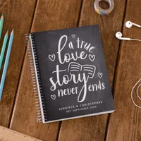 True Love Story Never Ends Couple's Scrapbook Notebook