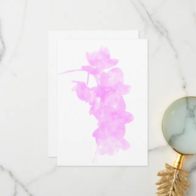 Orchid Shadow Thank You Card