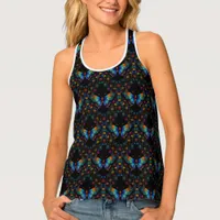 Wings of Eternity: Neon Butterflies  Tank Top