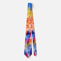 *~* Hipster Rainbow Retro Psychodelic Tie Dye tie