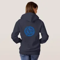 Azure Symphony: The Electric Triad Hoodie