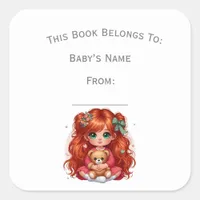 Customize Girl Book Plate