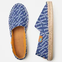 Cool Summer Trendy Beach Vibes Script Typography Espadrilles