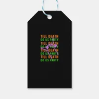 Till Death Do Us Party Funny Halloween Engagement  Gift Tags