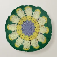 Round Pillow - Daisy pattern