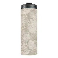 Pastel Pearl Damask Pattern Thermal Tumbler